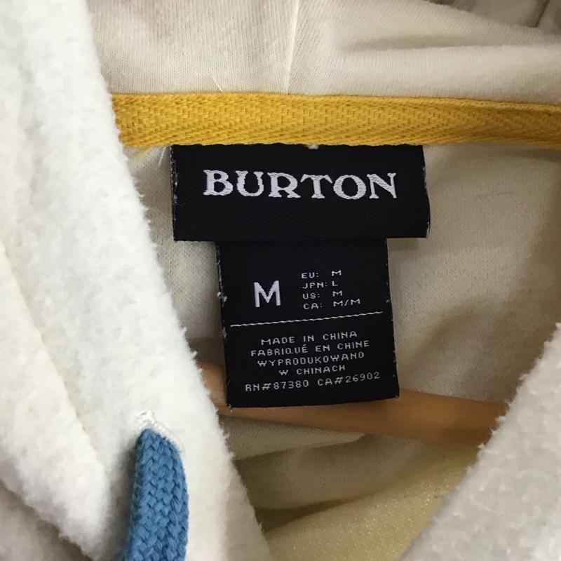 バートン BURTON パーカー 長袖 M 無地 オフホワイト / オフホワイト / メンズ USED 古着 中古 10130005