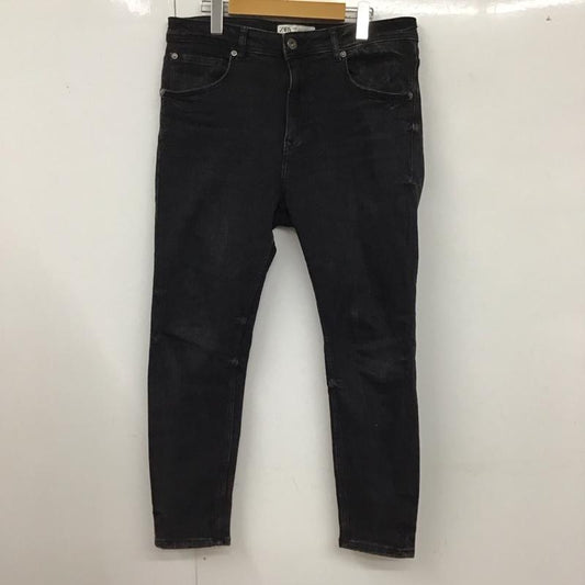 ザラ ZARA パンツ デニム、ジーンズ デニムパンツ スリムパンツ カジュアルパンツ ストレッチパンツ 42 無地 黒 / ブラック /  メンズ USED 古着 中古 10127762