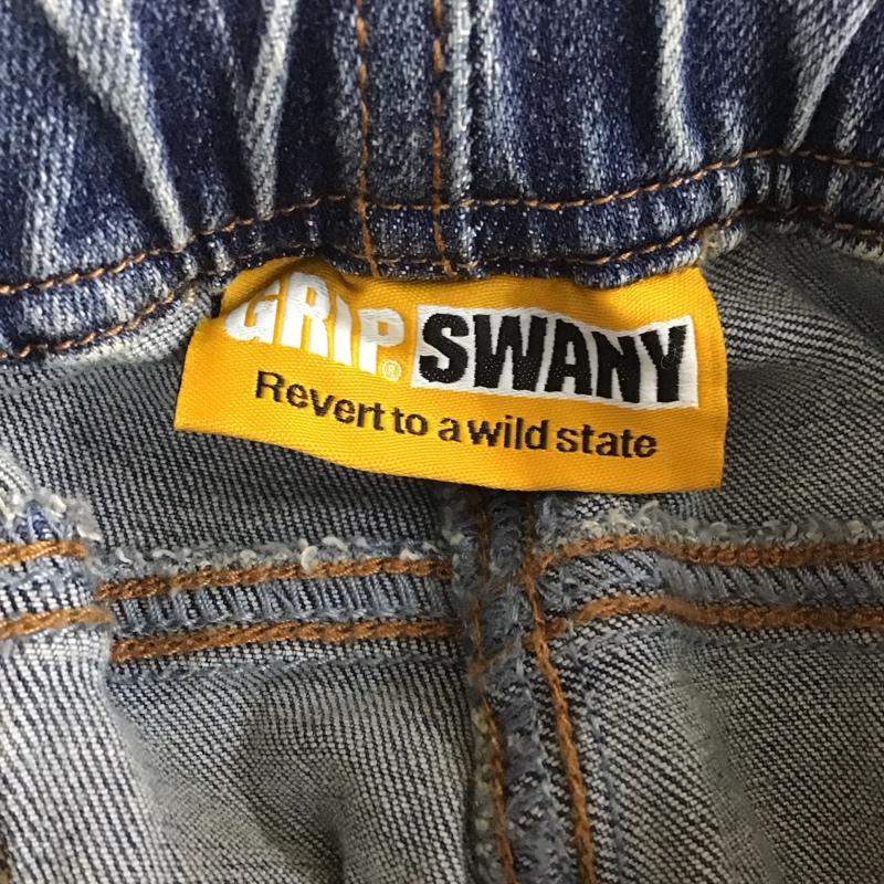 グリップスワニー GRIP SWANY パンツ デニム、ジーンズ GSP-99 NO.164 野外洋袴 ヒロシ特別モデル タグ付き FIELD DENIM PANTS M ダメージ加工 青 / ブルー / メンズ USED 古着 中古 10117970