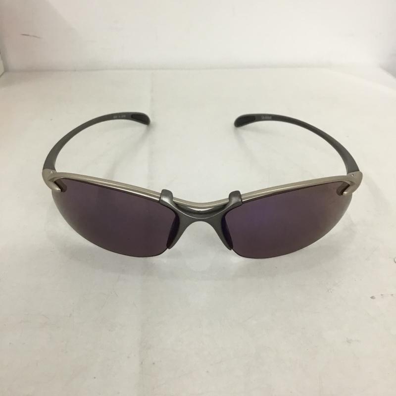 スワンズ Swans めがね・サングラス サングラス SA-520 偏光レンズ ULTRA LENS 箱有 スポーツサングラス ロゴ、文字 紫 / パープル / X 銀 / シルバー / メンズ USED 古着 中古 10141091