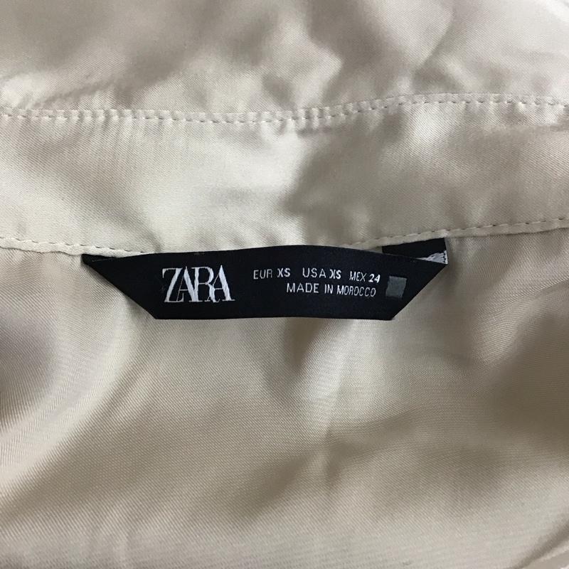 ザラ ZARA シャツ、ブラウス 長袖 長袖シャツ カラーシャツ 前ボタンシャツ XS 無地 ベージュ / ベージュ / レディース USED 古着 中古 10115916