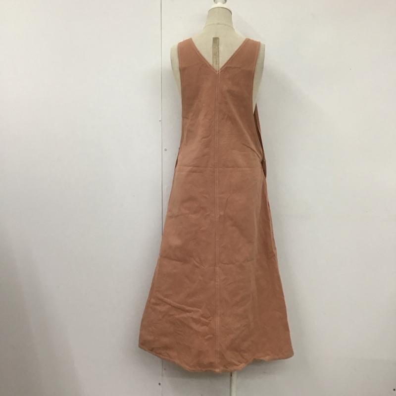 ナイスクラップ NICE CLAUP ジャンパースカート ジャンパースカート 811700091 ツイルジャンスカ FREE 無地 桃 / ピンク / レディース USED 古着 中古 10109030