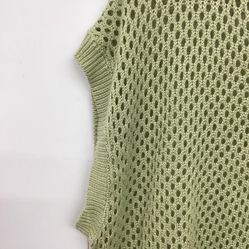 オリーブデオリーブ OLIVE des OLIVE ベスト ベスト ニットベスト FREE 無地 薄緑 / ライトグリーン / レディース USED 古着 中古 10131837