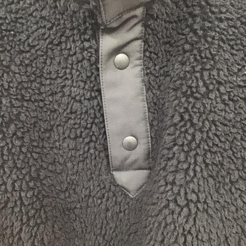 ユニクロ UNIQLO トレーナー 長袖 341-443221 フリースオーバーサイズプルオーバー XL 無地 黒 / ブラック / メンズ USED 古着 中古 10134631