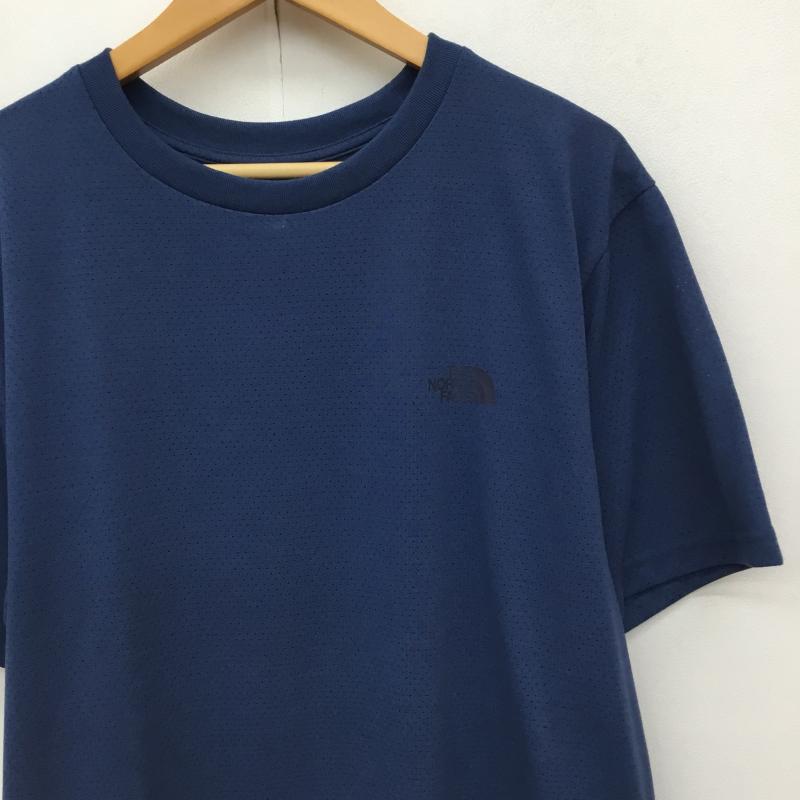 ザノースフェイス THE NORTH FACE Tシャツ 半袖 NT32471 Run Mesh Half Dome Tee XL ロゴ、文字 青 / ブルー / メンズ USED 古着 中古 10136800