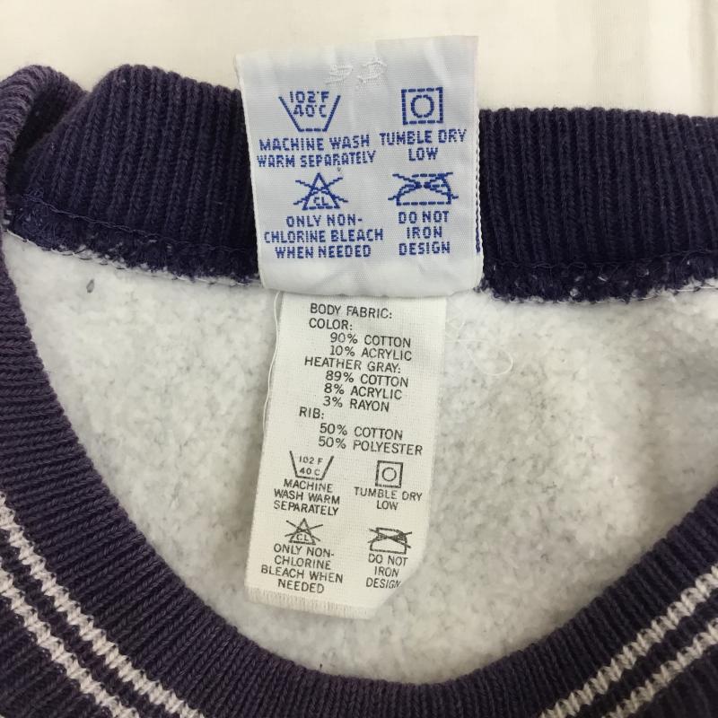 チャンピオン Champion トレーナー 長袖 REVERSE WEAVE USA製 M ロゴ、文字 灰 / グレー / X 紫 / パープル / メンズ USED 古着 中古 10135988