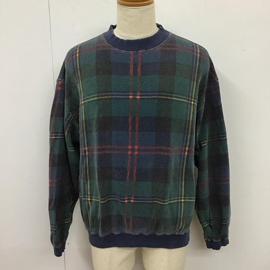 ドッカーズ DOCKERS トレーナー 長袖 長袖スウェット 長袖トレーナー リブカットソー 長袖カットソー チェックトレーナー M チェック マルチカラー / マルチカラー /  メンズ USED 古着 中古 10118988