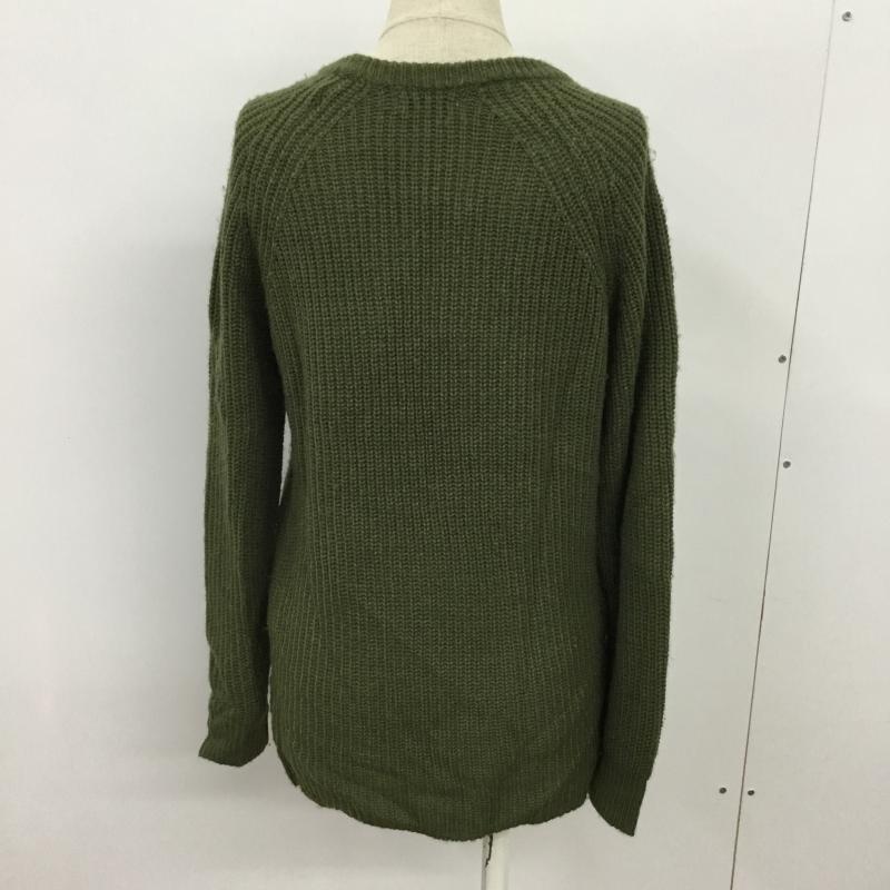 コエ koe ニット、セーター 長袖 S 無地 カーキ / カーキ / レディース USED 古着 中古 10043431