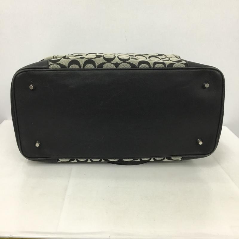 コーチ COACH トートバッグ トートバッグ H2J-6086 シグネチャー 総柄 黒 / ブラック / レディース USED 古着 中古 10137428
