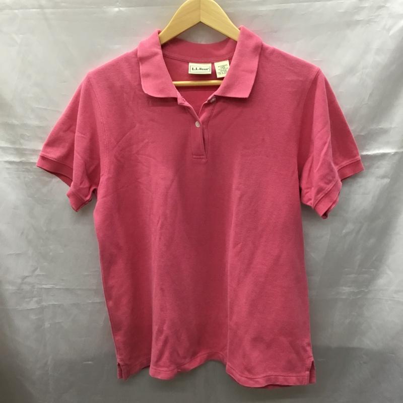 エルエルビーン L.L.Bean ポロシャツ 半袖 無地 桃 / ピンク / レディース USED 古着 中古 10116110