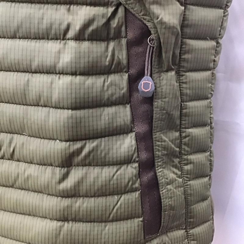 エディーバウアー Eddie Bauer ベスト ベスト ジップアップベスト ダウンベスト ノースリーブカットソー S 無地 茶 / ブラウン / メンズ USED 古着 中古 10110741