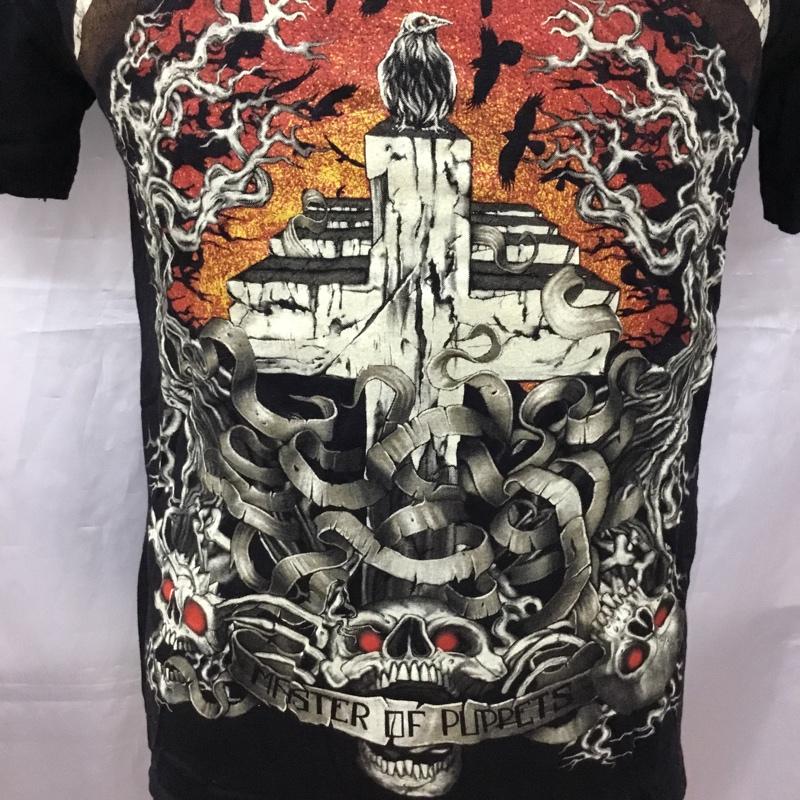 古着 USED Tシャツ 半袖 半袖カットソー プリントTシャツ クルーネックカットソー バンドTシャツ M プリント 黒 / ブラック /  メンズ USED 古着 中古 10111287
