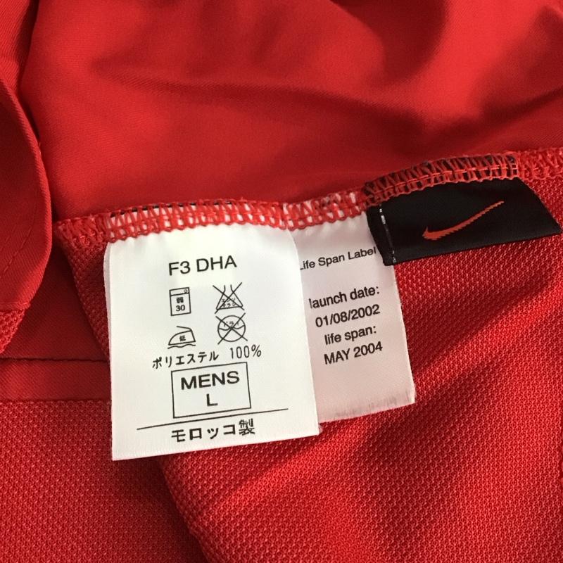 ナイキ NIKE カットソー 半袖 半袖カットソー ユニフォーム スポーツウェア L ロゴ、文字 赤 / レッド / メンズ USED 古着 中古 10145288