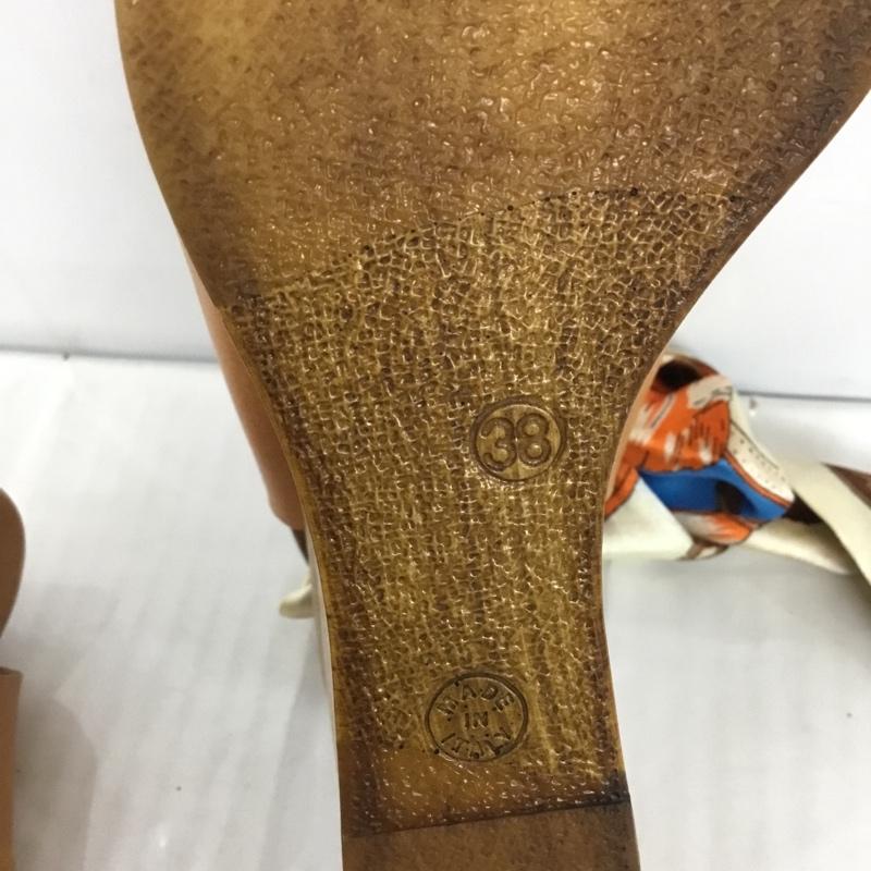 古着 USED サンダル サンダル TENDENZA ウエッジソール 38 箱有 無地 茶 / ブラウン / レディース USED 古着 中古 10123628
