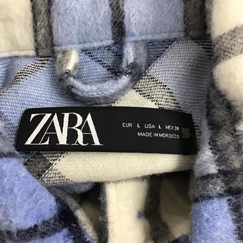 ザラ ZARA ジャケット、上着 ジャケット、ブレザー 長袖ジャケット アウター 前ボタン チェックシャツ L チェック マルチカラー / マルチカラー / レディース USED 古着 中古 10126084