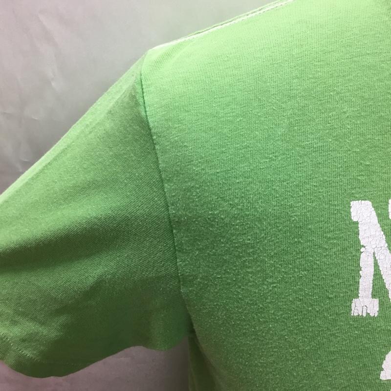 アバクロンビーアンドフィッチ ABERCROMBIE&FITCH Tシャツ 半袖 半袖カットソー プリントTシャツ クルーネックカットソー L ロゴ、文字 緑 / グリーン /  メンズ USED 古着 中古 10108966