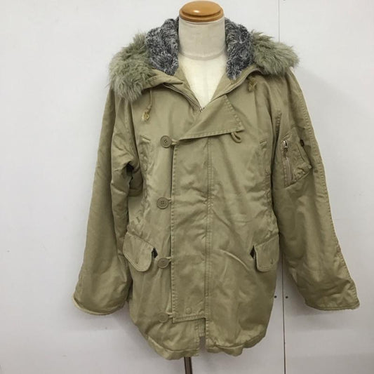 アルファインダストリー Alpha Industries ジャケット、上着 ジャケット、ブレザー ジップアップジャケット パーカージャケット アウター ミリタリージャケット L 無地 ベージュ / ベージュ /  メンズ USED 古着 中古 10126053