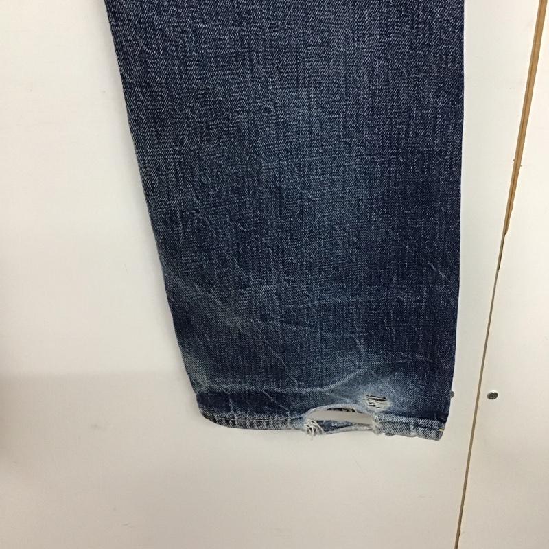 ウエアハウス WAREHOUSE パンツ デニム、ジーンズ デニムパンツ ワイドパンツ カジュアルパンツ 36 無地 インディゴ / インディゴ / メンズ USED 古着 中古 10132707