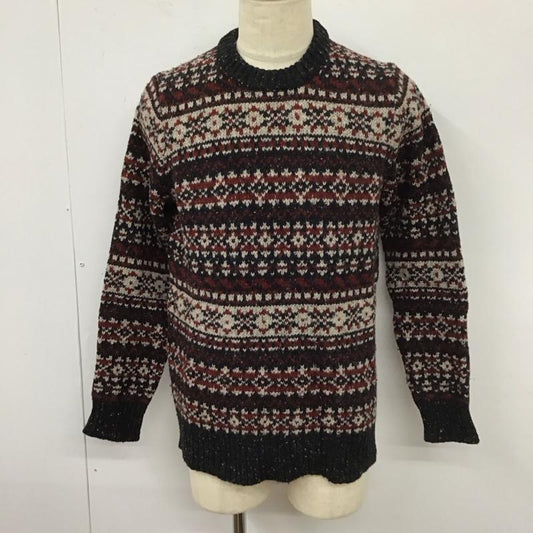 エルエルビーン L.L.Bean ニット、セーター 長袖 長袖ニットカットソー ニット セーター クルーネックニット M 総柄 マルチカラー / マルチカラー /  メンズ USED 古着 中古 10112594