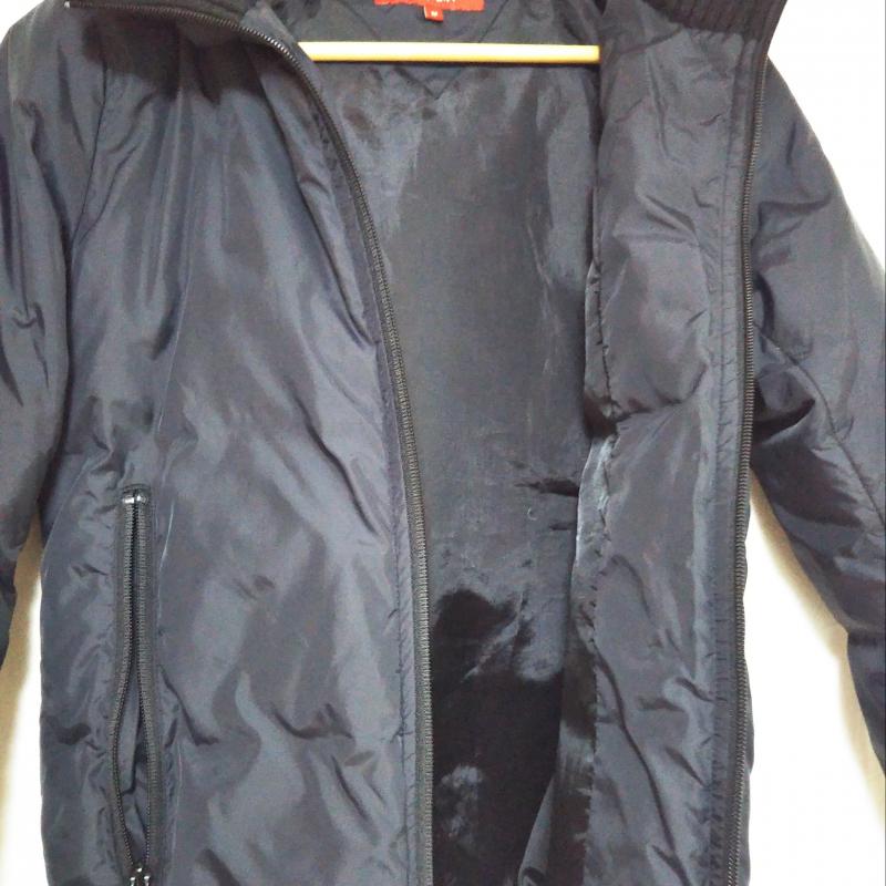 トミーガール tommy girl ジャケット、上着 ダウンジャケット M 無地 X ロゴ、文字 黒 / ブラック / レディース USED 古着 中古 10013104