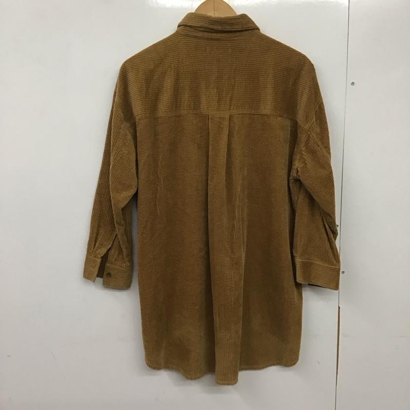 フリークスストア FREAK S STORE シャツ、ブラウス 長袖 コーデュロイ FREE 無地 茶 / ブラウン / レディース USED 古着 中古 10132045