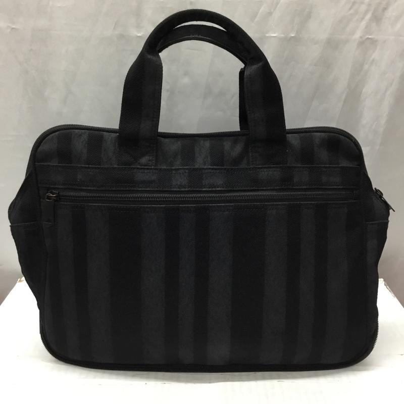 ポーター PORTER ハンドバッグ ハンドバッグ 10周年 ストライプ ロゴ、文字 紺 / ネイビー / メンズ USED 古着 中古 10112852