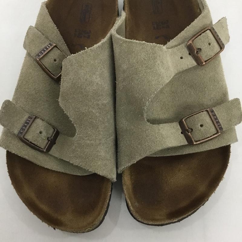 ビルケンシュトック BIRKENSTOCK サンダル サンダル Zurich チューリッヒ 24.0cm ロゴ、文字 ベージュ / ベージュ / レディース USED 古着 中古 10124375