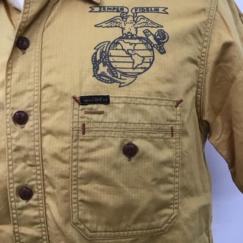 トイズマッコイ TOYS McCOY シャツ、ブラウス 半袖 半袖シャツ カラーシャツ 半袖カットソー M プリント 黄 / イエロー /  メンズ USED 古着 中古 10113100