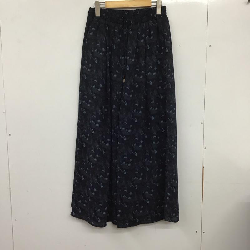 レプシィム LEPSIM パンツ スラックス FREE 総柄 紺 / ネイビー / レディース USED 古着 中古 10139756