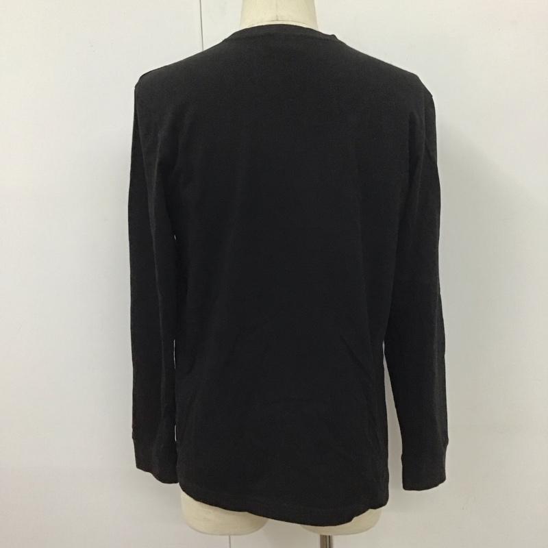 アディダス adidas カットソー 長袖 DX4209 長袖Tシャツ ロングスリーブカットソー スポーツウェア プリントTシャツ L ロゴ、文字 黒 / ブラック / メンズ USED 古着 中古 10110399