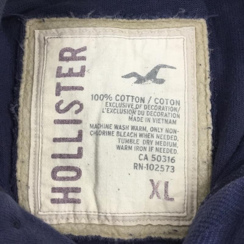 ホリスター Hollister トレーナー 長袖 スウェット XL ロゴ、文字 紺 / ネイビー / メンズ USED 古着 中古 10109640
