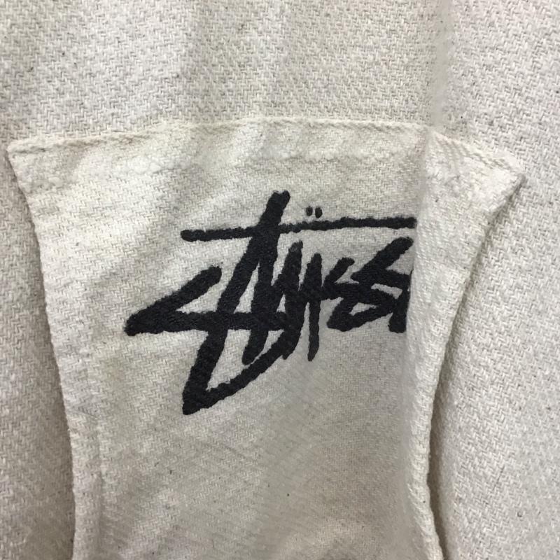 ステューシー STUSSY パーカー 長袖 メキシカンパーカー Vネック 長袖パーカー XL ロゴ、文字 白 / ホワイト / メンズ USED 古着 中古 10138597