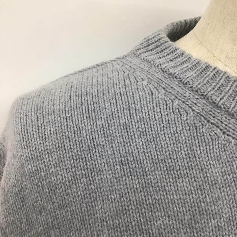 メゾンキツネ MAISON KITSUNE ニット、セーター 長袖 HM00509KT1016 BIG FOX HEAD PULLOVER ウール M 灰 / グレー / メンズ USED 古着 中古 10111084