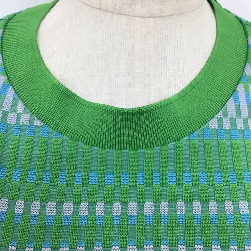 ザラ ZARA カットソー 半袖 半袖カットソー プリントTシャツ クルーネックカットソー M 総柄 マルチカラー / マルチカラー / レディース USED 古着 中古 10122715