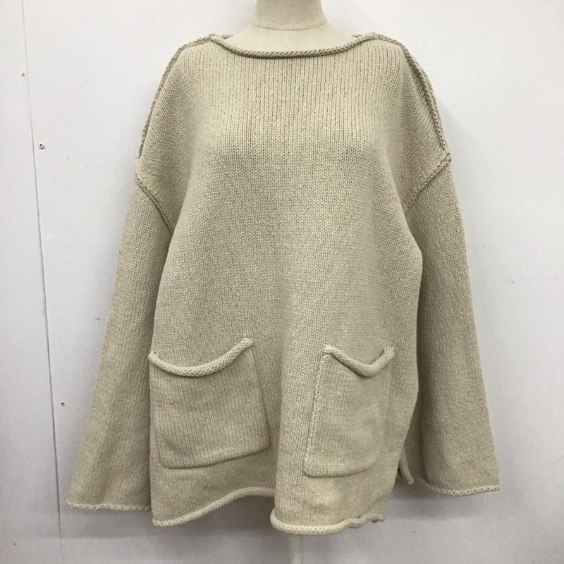 ザラ ZARA ニット、セーター 長袖 5536 022 711 ポケット付き M 無地 ベージュ / ベージュ / レディース USED 古着 中古 10124986