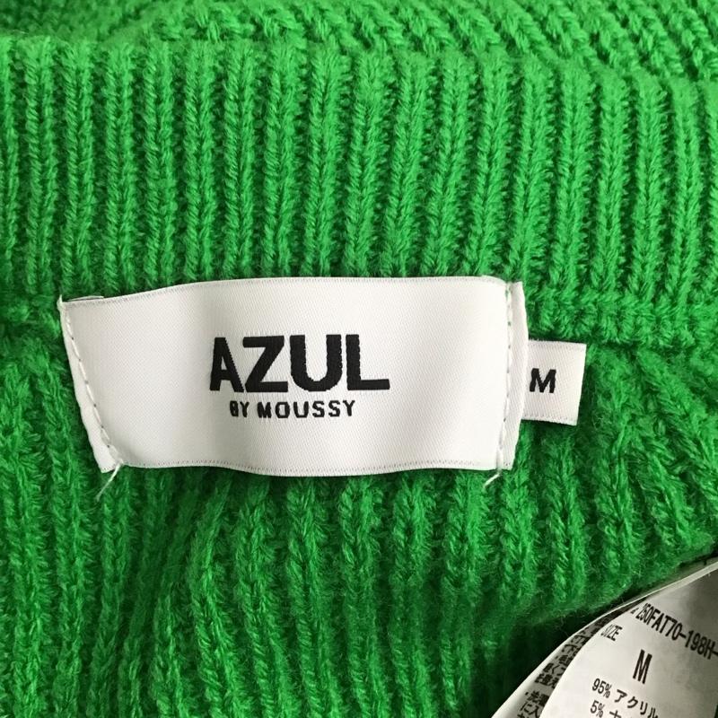 アズールバイマウジー AZUL BY MOUSSY ニット、セーター 長袖 長袖 M 無地 緑 / グリーン / レディース USED 古着 中古 10125122