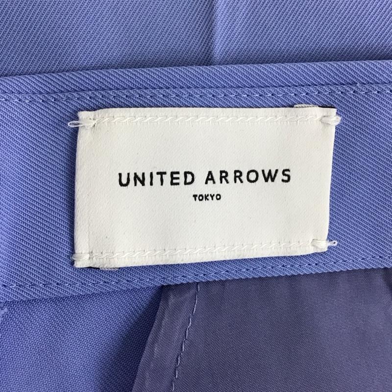ユナイテッドアローズ UNITED ARROWS パンツ スラックス 1514-162-5028 TAツイルタックテーパードパンツ 38 無地 水色 / ライトブルー / レディース USED 古着 中古 10137291