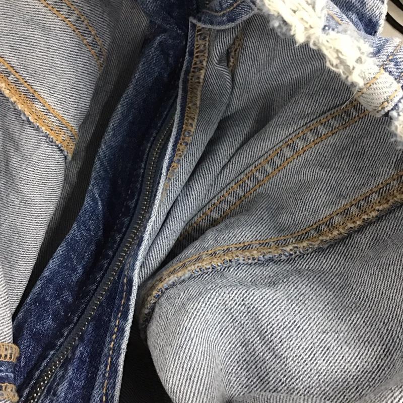 ザラ ZARA ワンピース ミニスカート デニム L 無地 水色 / ライトブルー / レディース USED 古着 中古 10143010
