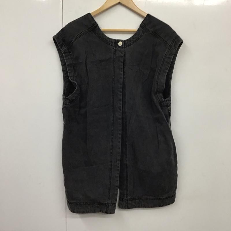 ハレ HARE ベスト ベスト HAL07013TO 2WAY デニムベスト FREE 無地 チャコールグレー / チャコールグレー / レディース USED 古着 中古 10131298