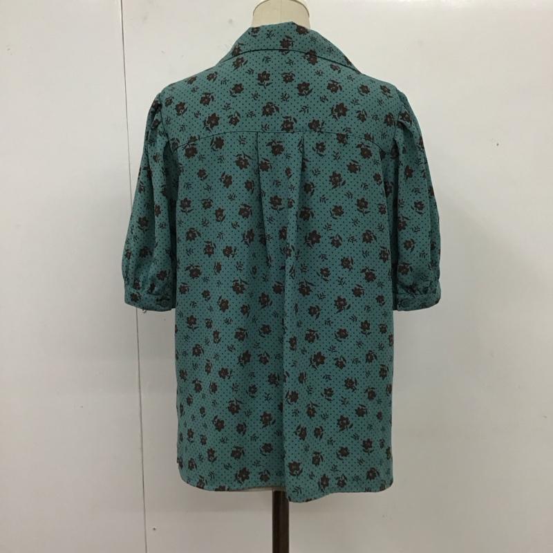 マウジー MOUSSY シャツ、ブラウス 半袖 010CAH30-6020 VINTAGE FLOWER 開襟 FREE 総柄 青 / ブルー / レディース USED 古着 中古 10119396