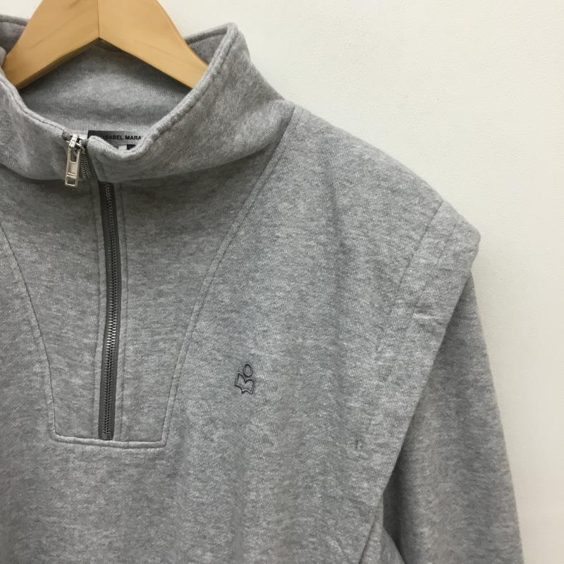 イザベルマラン ISABEL MARANT トレーナー 長袖 XL ワンポイント 灰 / グレー /  メンズ USED 古着 中古 10119980