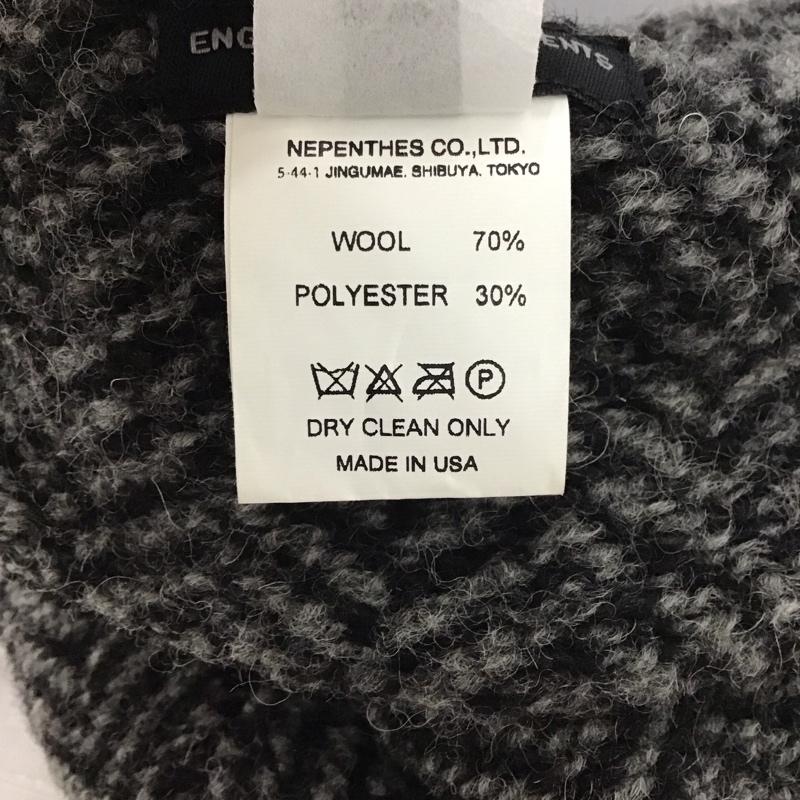 エンジニアードガーメンツ Engineered Garments 帽子 ニット帽 ヘリンボーン 黒 / ブラック / X 灰 / グレー / メンズ USED 古着 中古 10111527