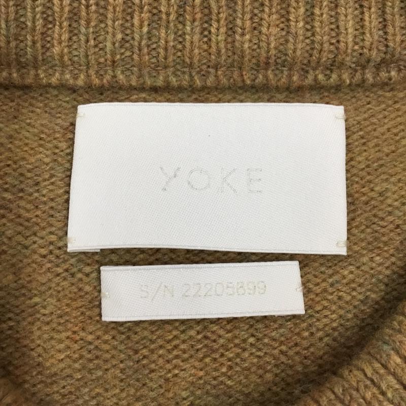 ヨーク YOKE ニット、セーター 長袖 YK22AW0432S CONNECTINGCREWNECKSWEATER 長袖ニット セーター 3 無地 ベージュ / ベージュ / X 黄 / イエロー / メンズ USED 古着 中古 10106599