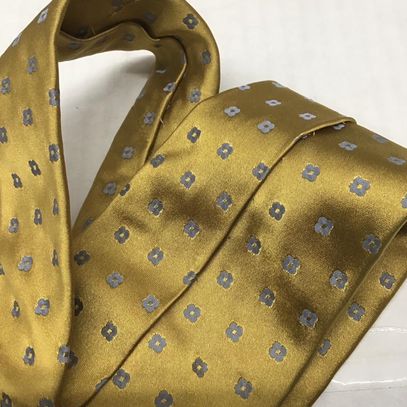 ブルックスブラザーズ BROOKS BROTHERS ネクタイ ネクタイ シルク 総柄 黄 / イエロー / メンズ USED 古着 中古 10113402