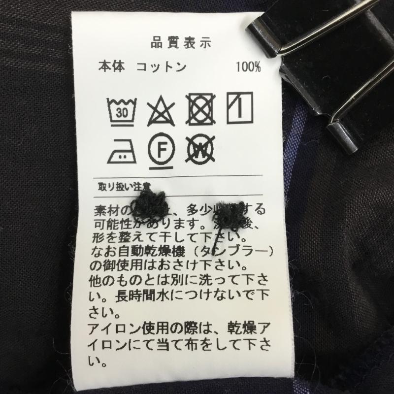 ディセンダント DESCENDANT シャツ、ブラウス 長袖 3 チェック 青 / ブルー / メンズ USED 古着 中古 10134792