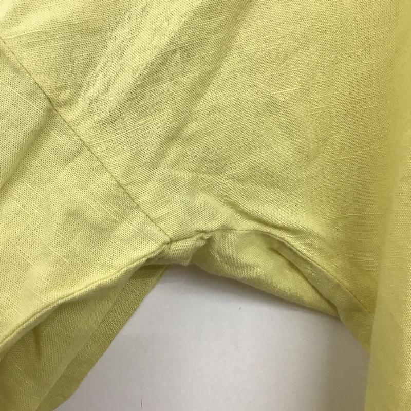 イエナ IENA ワンピース ロングスカート 22-040-900-0760-2-0 コットンリネンヘムフリルワンピース 長袖 36 無地 黄 / イエロー / レディース USED 古着 中古 10138639