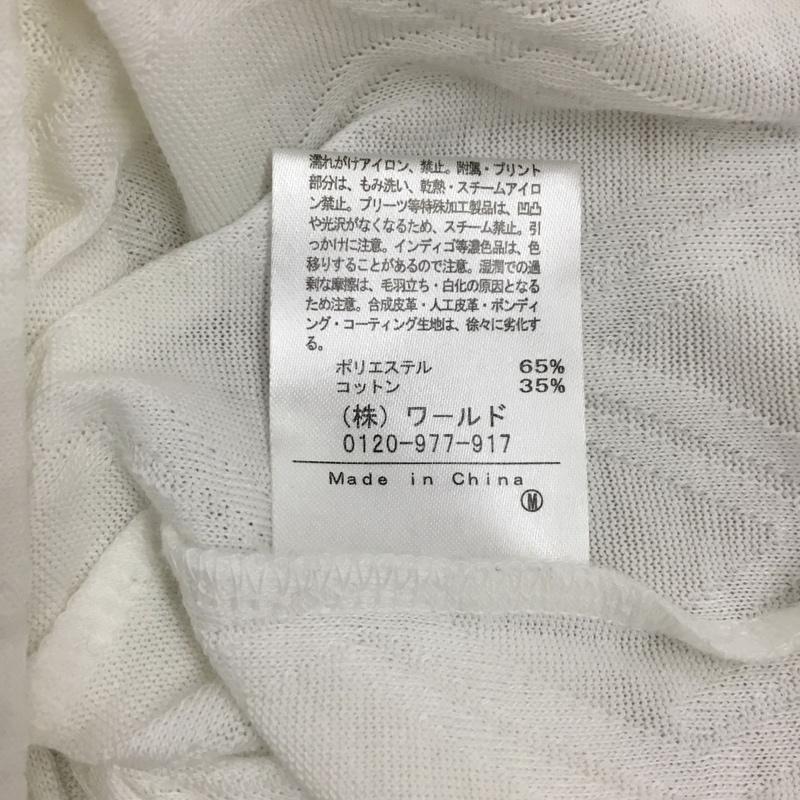 タケオキクチ TAKEO KIKUCHI カットソー 長袖 長袖カットソー クルーネックカットソー ロングスリーブカットソー L 無地 白 / ホワイト /  メンズ USED 古着 中古 10108949