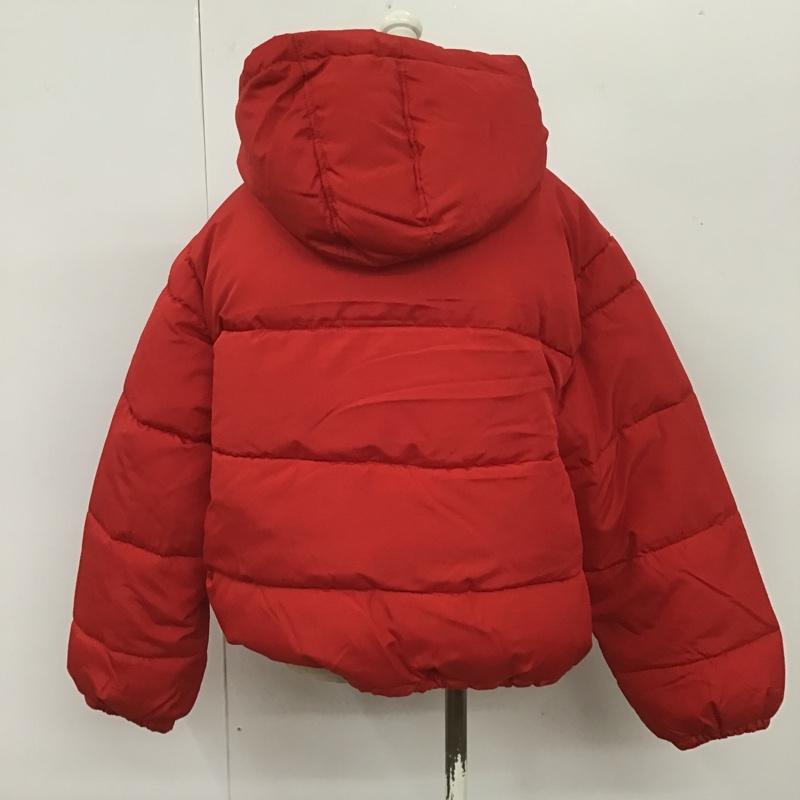 メランクルージュ Melan Cleuge ジャケット、上着 ジャケット、ブレザー 185535 ショート丈フード付き中綿フェイクダウンコート アウター ジャバコラボ M 無地 赤 / レッド / レディース USED 古着 中古 10106287