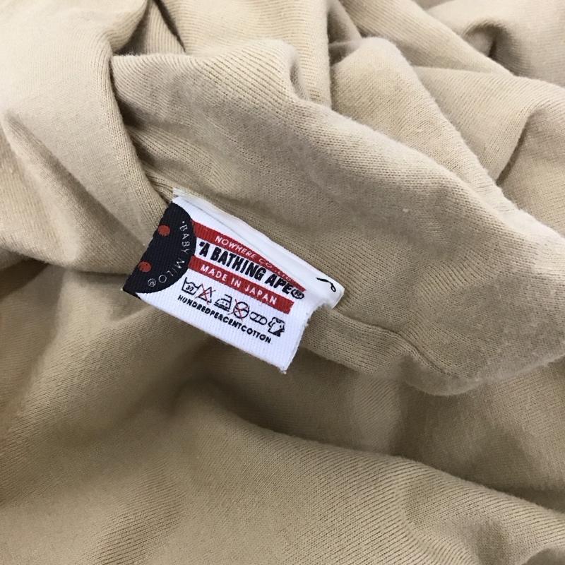 アベイシングエイプ A BATHING APE Tシャツ 半袖 半袖カットソー プリントTシャツ クルーネックカットソー 00s M プリント ベージュ / ベージュ / メンズ USED 古着 中古 10127152