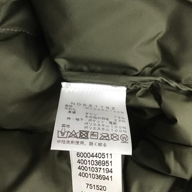 ザノースフェイス THE NORTH FACE ジャケット、上着 ジャンパー、ブルゾン ND52115Z ダウンジャケット ジップアップジャケット アウター カジュアルジャケット L ロゴ、文字 カーキ / カーキ / メンズ USED 古着 中古 10106771